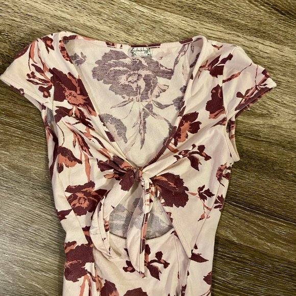 Intimately Free People Floral Wowzers Bodysuit XS - Picture 3 of 9